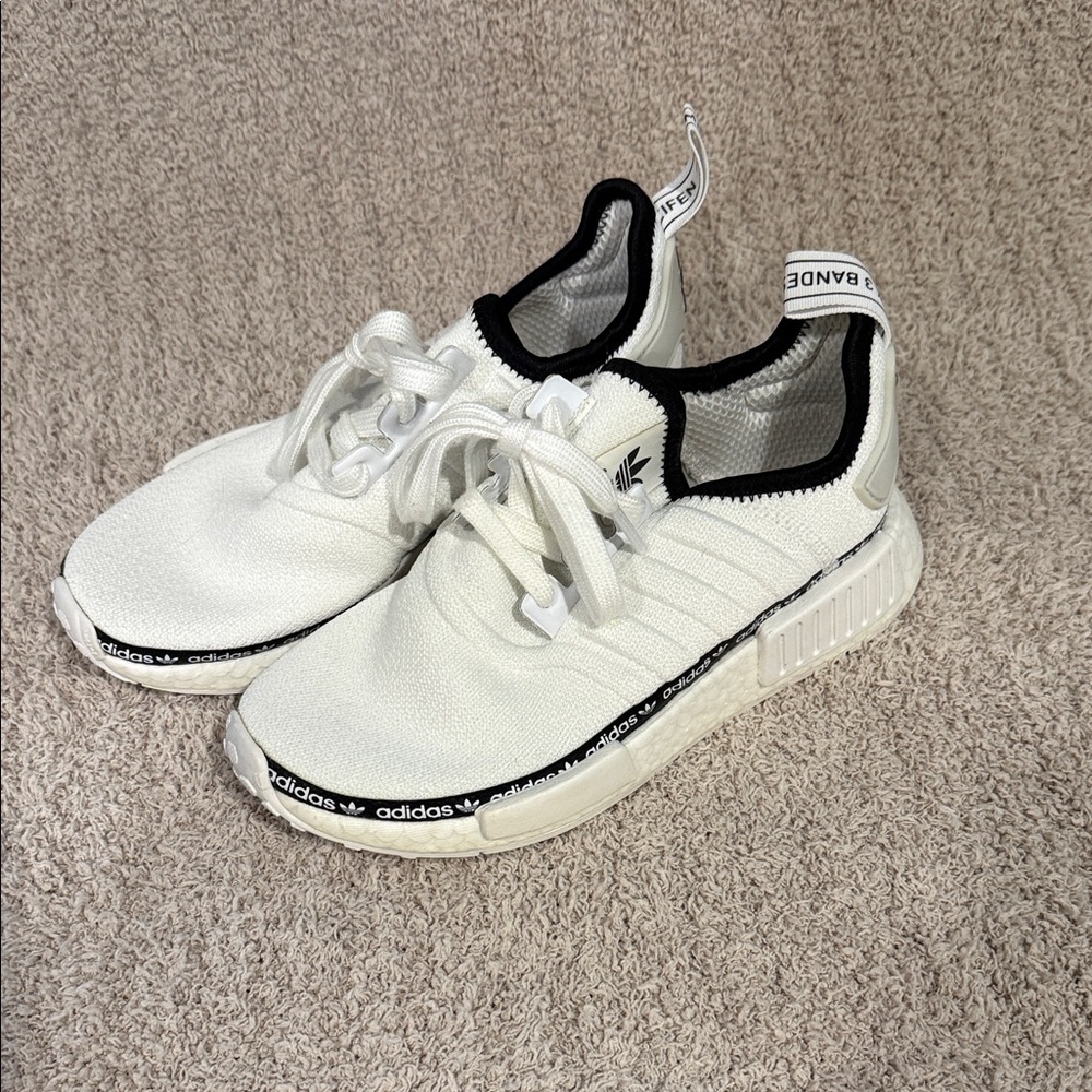 Adidas White and Black Sneakers